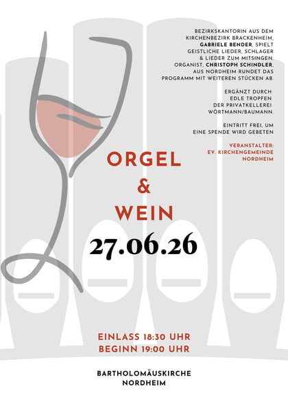 Orgel und Wein